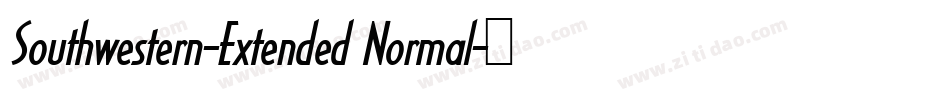 Southwestern-Extended Normal字体转换